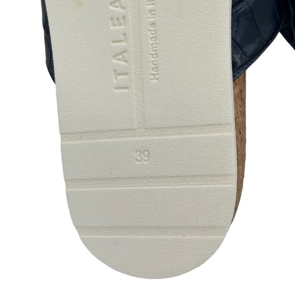 Italeau Morena Croc Embossed Waterproof Slide Sandal (8.5) - Picture 15 of 16